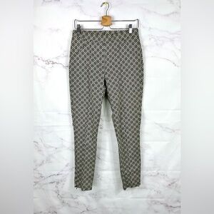 JOSEPH RIBKOFF Jacquard Gold Skinny Fit Pants